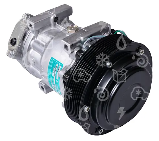 kompresor SANDEN SD7H15, řemenice 153 mm - PV8, 24 V